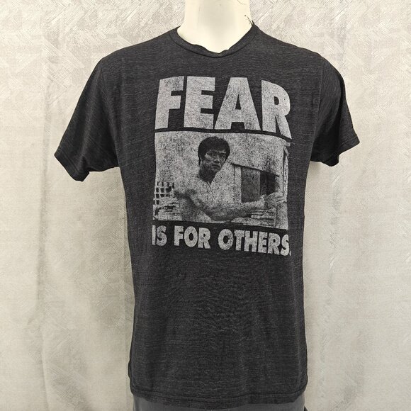 Bruce Lee Other - Bruce Lee Enterprises Shirt Men Large Dark Gray Graphic Print Fear Is For Others